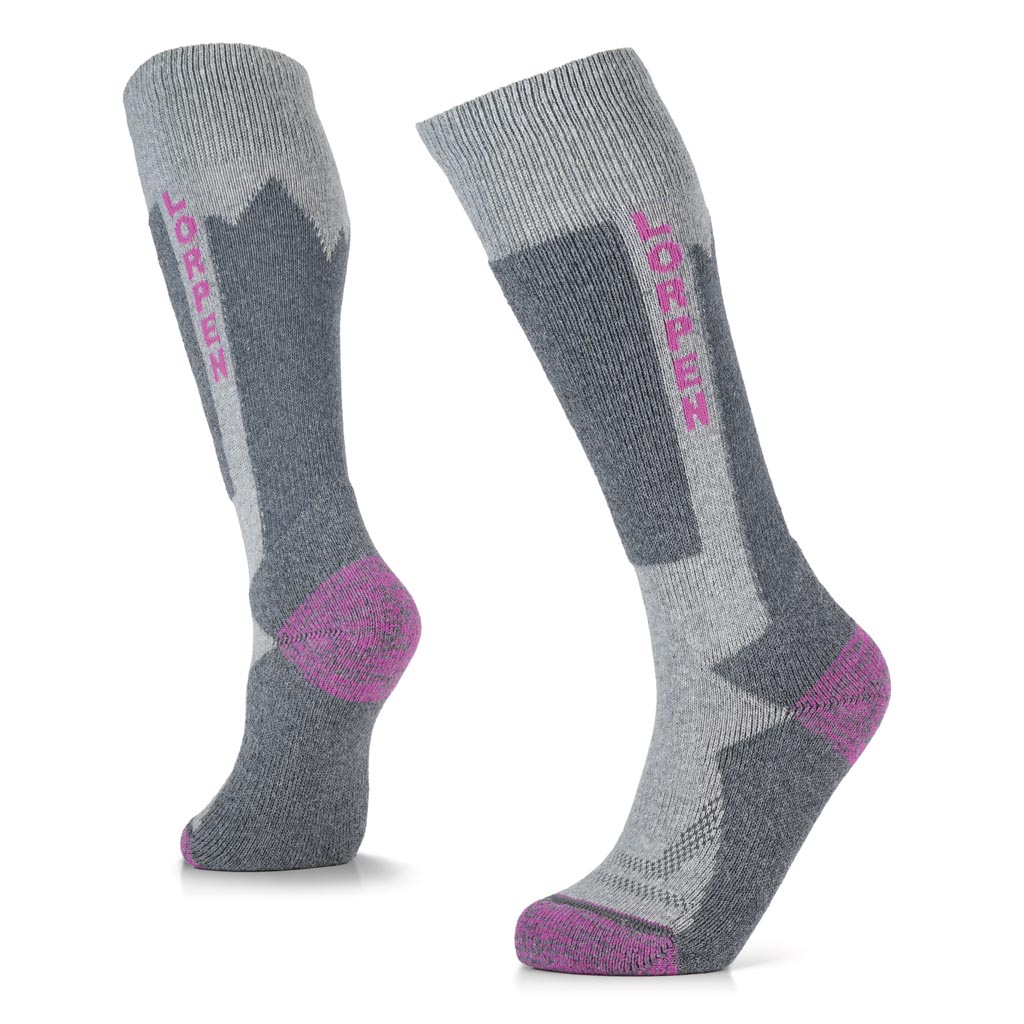 Image Lorpen MSTPK Wool Ski Two Pack S Children LIGHT GREY/PALE MINT L